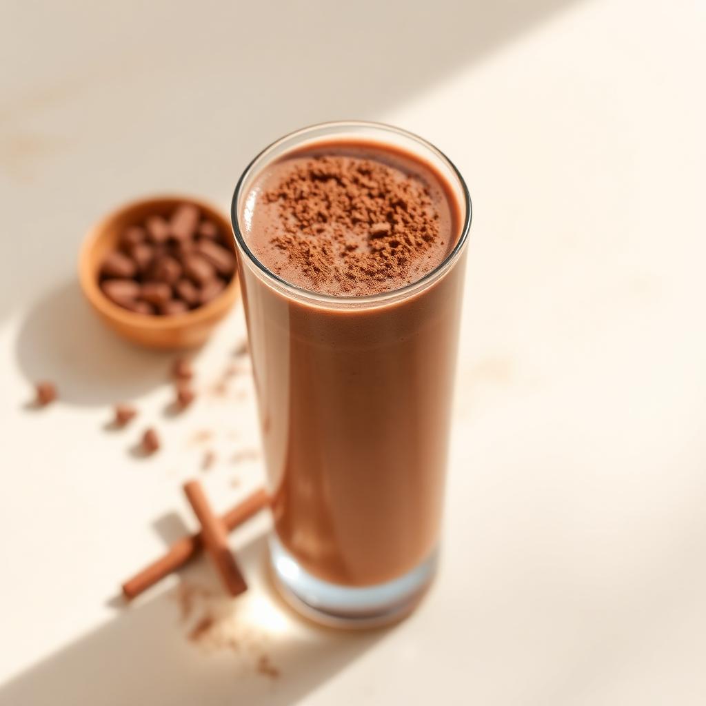 Frullato proteico al cioccolato